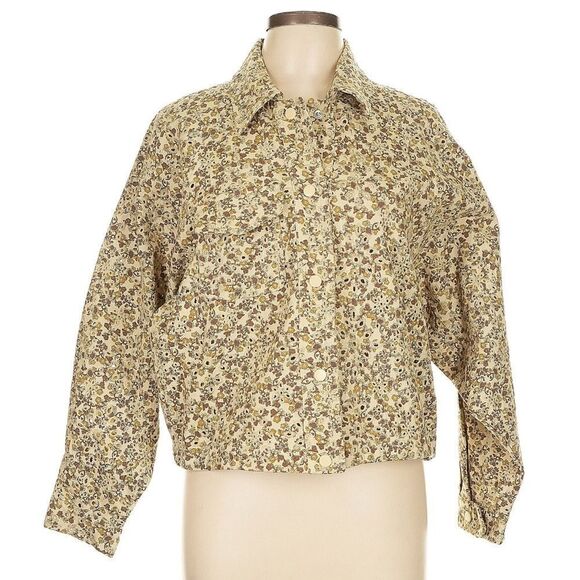 Anthropologie Solitaire Floral Eyelet Detail Jacket NWOT - Picture 1 of 7